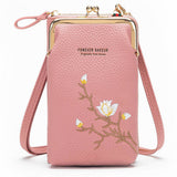 EMBROIDERED MINI CELL PHONE CROSSBODY BAG WALLET_CWAB1634
