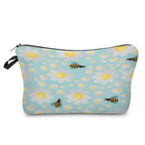 CUTE HARD WORKING BEE PRINTED COSMETIC BAG_CWAB2269