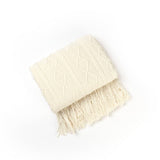 KNITTED WARM BLANKET WITH TASSELS_CWMM0199
