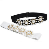 Women'S Pearl-Embellished Elastic Waistband_Cwabe0511