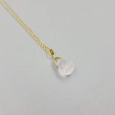 FASHIONABLE NATURAL STONE CRYSTAL PENDANT NECKLACE_CWAJE1058