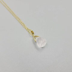 FASHIONABLE NATURAL STONE CRYSTAL PENDANT NECKLACE_CWAJE1058