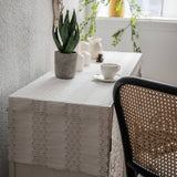 LACE HOLLOW WHITE TABLE DECORATION TABLECLOTH_CWMM1000