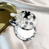 MULTICOLOR ACETATE RABBIT SHAPED MAKEUP MIRROR_CWMM6392