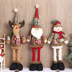 Vintage Snowflake Plaid Christmas Decorations_Cwmm2760