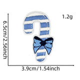 Winter Blue Christmas Graffiti Embroidered Patch_Cwmm4028