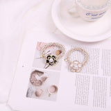 ELEGANT CAMELLIA HAIR TIE LUXURY PONYTAIL BAND_CWAHA6884
