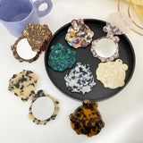 Vintage Acetate Geometric Compact Makeup Mirror_Cwmm6396