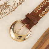 Vintage Handmade Drawstring Punk Street Style Belt_Cwmm3928