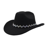 Unisex Wool Fedora Jazz Hat Western Ethnic Style_Cwah04462