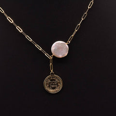 CREATIVE SIMPLE PEARL PENDANT NECKLACE FOR WOMEN_CWAJE3869