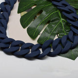 MATTE ACRYLIC RESIN BAG CHAIN TEXTURED STRAP_CWMM5059