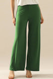 Women Solid Color Baggy Wide Leg Pants_Cwblp397