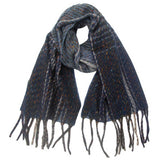 GRADIENT FRINGE SCARF FALL WINTER JACQUARD WRAP_CWASC0874