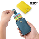 Ultra-Thin Layered Drawstring Leather Card Holder_Cwab3825