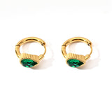 Unique Stainless Steel Heart Earrings With Cz_Cwmm8924