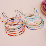 GRADIENT COLOR CRYSTAL FLAT BEAD BRACELET_CWMM3816