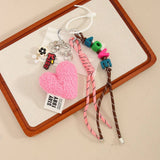 PLUSH HEART LOVE BAG CHARM FASHION CHIC_CWMM7560