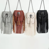 Women Leather Tassel Satchels Bag_Cwab0783