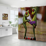 HOT SALE DIGITAL PRINTED FROG SHOWER CURTAIN_CWMM1805