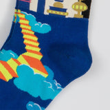 COLORFUL PATTERN COUPLE MID SOCKS_CWMS0199