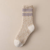 AUTUMN AND WINTER MID LENGTH THICK FLEECE SOCKS_CWMS0772