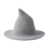 Cwah1677_Halloween Personality Knitted Hip Hop Witch Hat