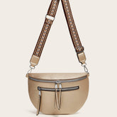 Women Litchi Pattern Chest Bag Waist Bag_Cwab2658