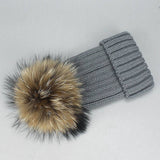 Unisex Knit Beanie Hat With Pom For Winter_Cwah05051