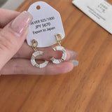 SMALL FRESH C SHAPED EARRINGS_CWAJE2016