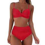 HIGH WAIST BIKINI SET SEXY PUSH UP SWIMSUIT_CWMW0152
