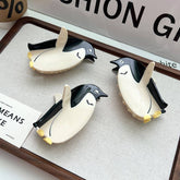 CUTE PENGUIN ACETATE SHARK HAIR CLAW CLIP_CWAHA5771