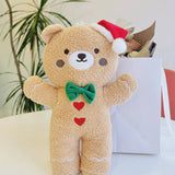 CUTE BEAR DOLL PILLOW WITH SANTA HAT_CWMM1446