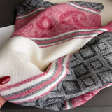 Fresh Floral Winter Tassel Scarf Soft Cashmere_Cwasc03248