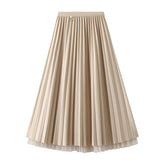 REVERSIBLE PLEATED TULLE A LINE MIDI SKIRT_CWBMS0374