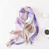 Plaid Winter Scarf Cute Unisex Wrap_Cwasc0400