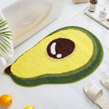 CUTE AVOCADO BATHROOM RUG QUICK DRY NON SLIP MAT_CWMM7405