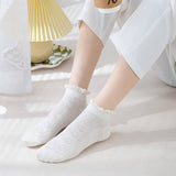 MESH BOAT SOCKS SIMPLE SOLID COLOR GLAS FIBER SOCKS_CWMS0522