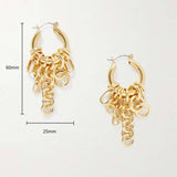 MINIMALIST MULTI HOOP CHAIN EARRINGS STAINLESS_CWAJE4979