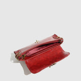 RETRO BRONZE LOCK BIKER SHOULDER CROSSBODY_CWAB5725