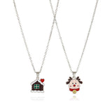 Christmas Cartoon Pendant Necklace_Cwaje2156