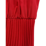 FASHION V NECK SOLID COLOR PLUS SIZE DRESS_CWDMD3647