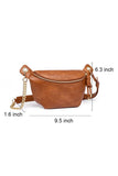 Crescent Croissant Waist Sling Bag Hip Sack_Cwab0447