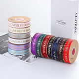 GOLD STAMPED THREADED RIBBON DIY BOW RIBBON_CWMM5778