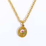 HAND PAINTED LIGHT LUXURY NECKLACE_CWAJE1594