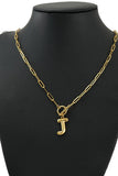 Initials Pendant Trendy Lariat Necklace_Cwaje237