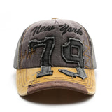 Vintage Washed Distressed Number Cap Outdoor Hat_Cwah1264