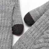 Winter Womens Cute Thick Knit Touchscreen Gloves_Cwag0271
