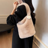 Winter Versatile Casual Shoulder Plush Bag_Cwab3947