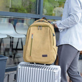 SIMPLE VERSATILE CANVAS BACKPACK LAPTOP BAG_CWAB2201